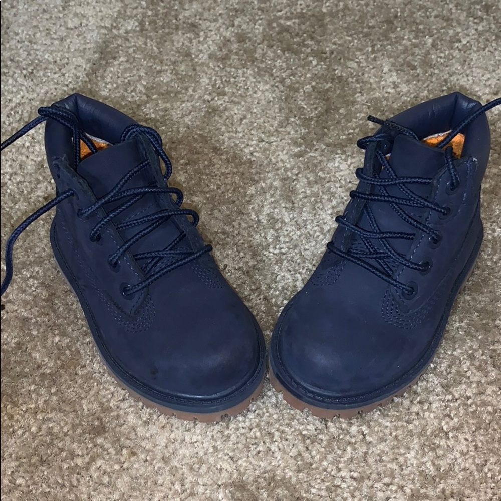 Navy Blue Authentic Timberland Boots